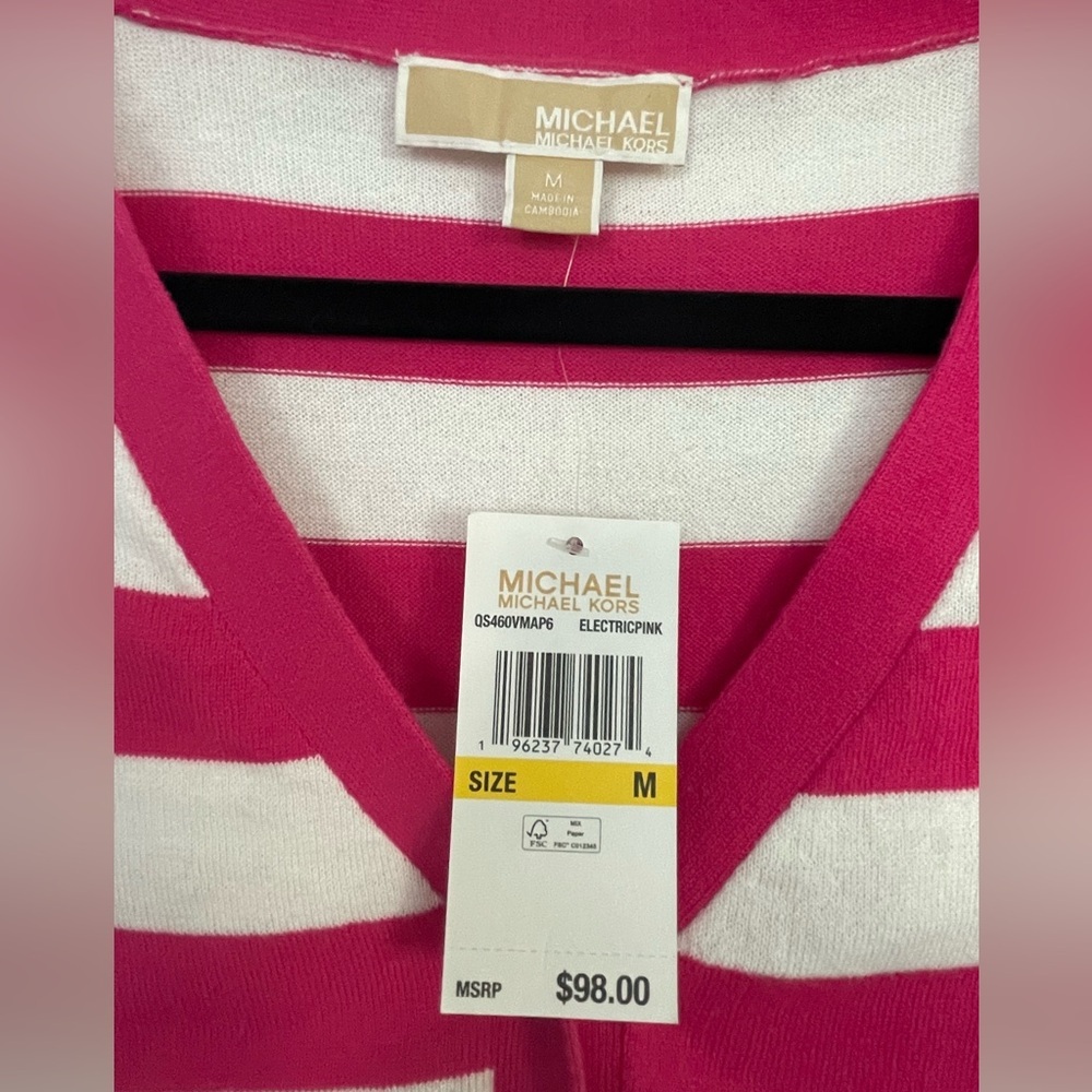 Michael Kors Cropped Cardigan Size M NWT - Picture 5 of 7
